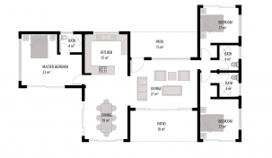 Floor Plan : VIlla Katanda